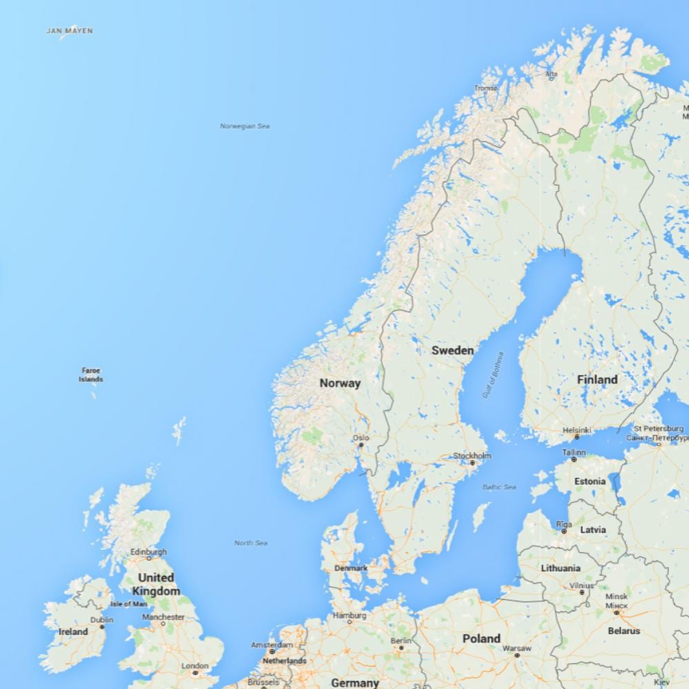 ਨਕਸ਼ਾ norge ਨਾਰਵੇ