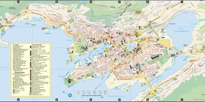 Bergen ਨਾਰਵੇ ਦੇ ਸ਼ਹਿਰ ਦਾ ਨਕਸ਼ਾ
