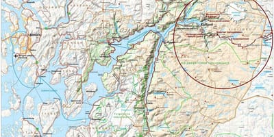 Hardangerfjord ਨਾਰਵੇ ਨਕਸ਼ਾ